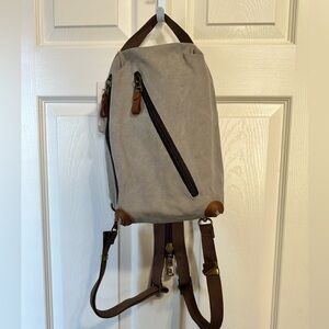 KL928 Canvas Sling Bag Small Crossbody Backpack Shoulder Daypack for Men Women